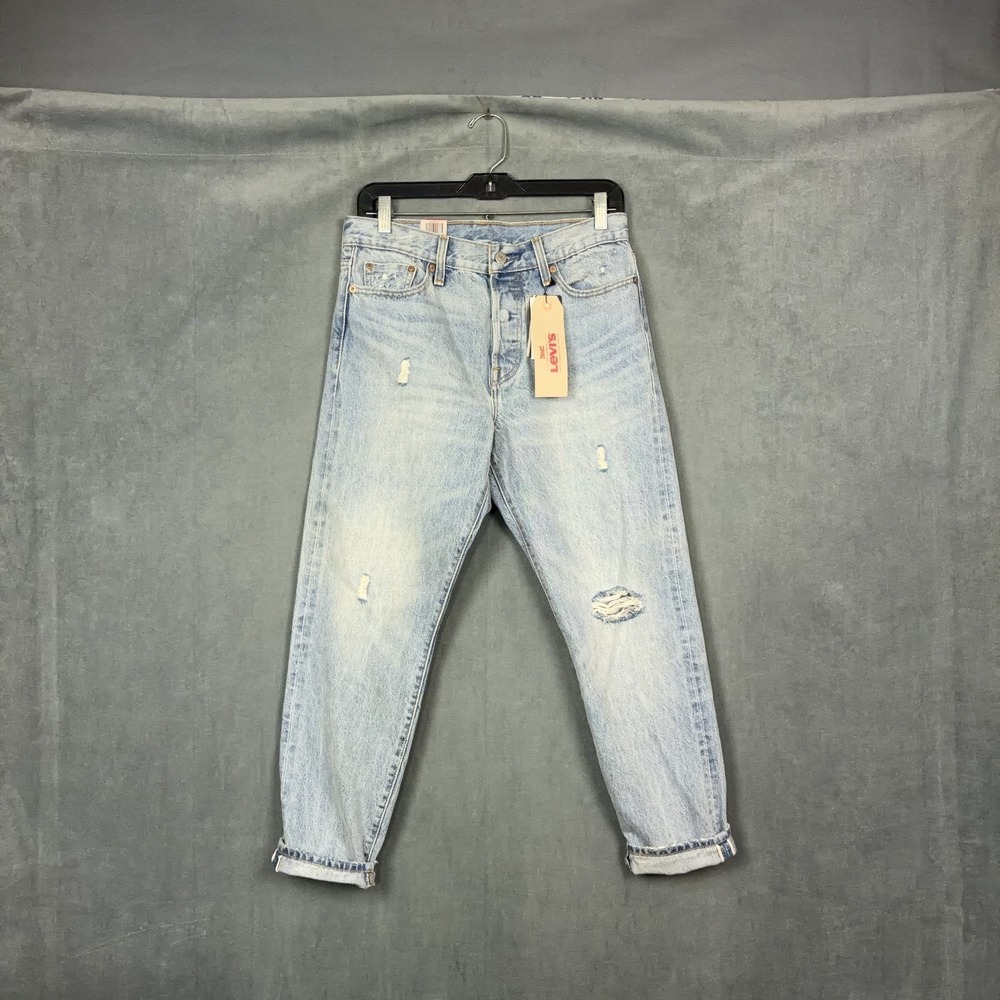 Levis Wedgie Fit High Rise Jeans Selvedge Womens Size 29 Tapered Leg NWT